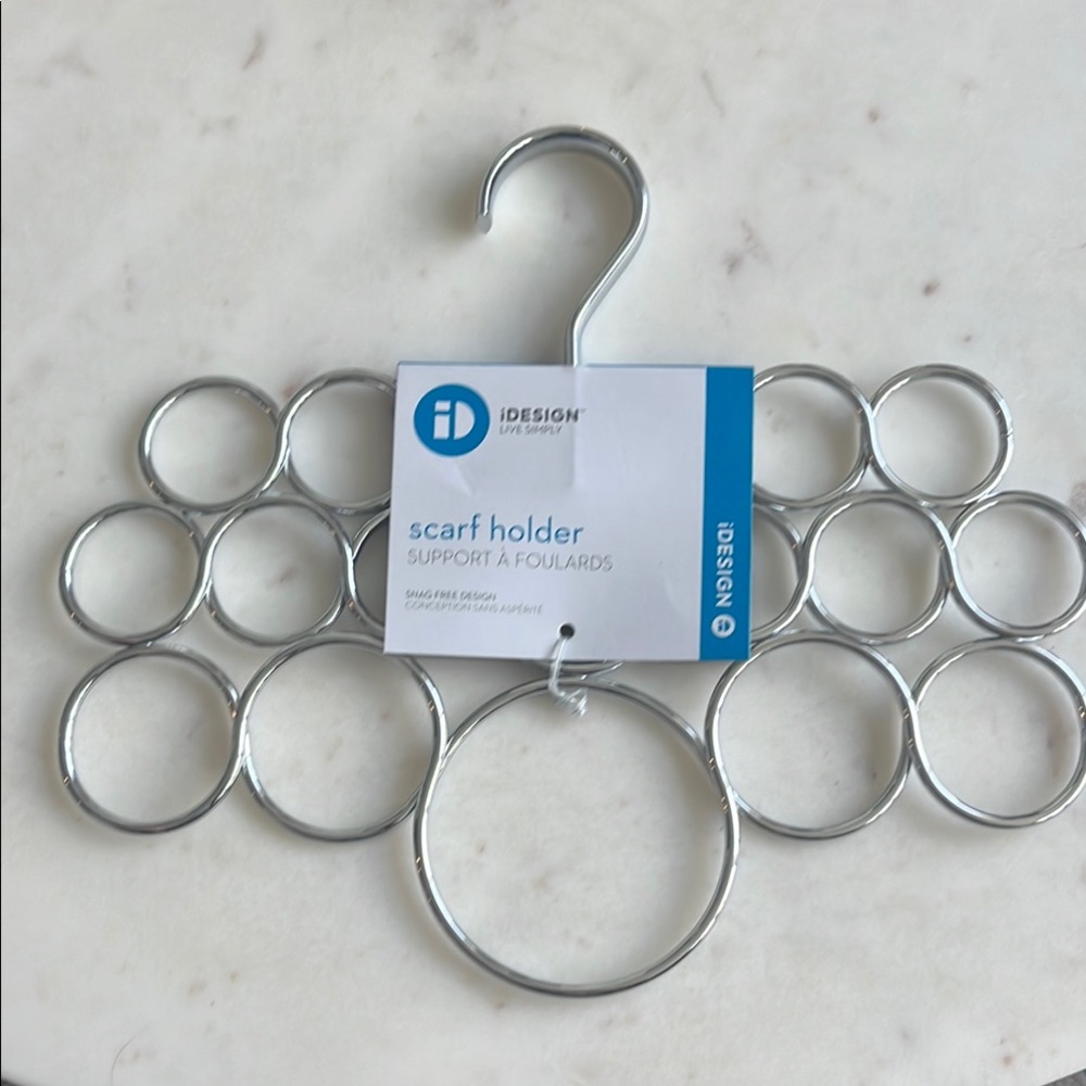 iDesign Silver Scarf Holder